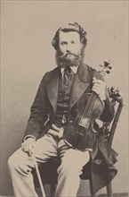 Portrait of the violinist and composer Alfred Holmes (1837-1876). Creator: Anonymous.