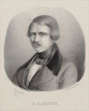 Portrait of the Composer Jean-Georges Kastner (1810-1867). Creator: Flaxland, Joseph-Frédéric (1814-1884).