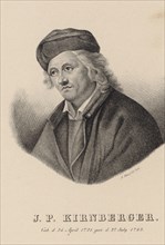 Portrait of the Composer Johann Philipp Kirnberger (1721-1783). Creator: Hatzfeld, Johann Andreas (1800-1836).