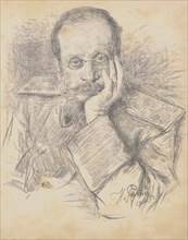 Portrait of the composer César Antonovich Cui (1835-1918), 1900. Creator: Repin, Ilya Yefimovich (1844-1930).