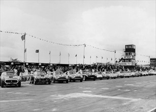 Start of 1961 Tourist Trophy race at Goodwood. Creator: Unknown.