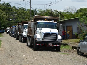 Convoy of Mack Trucks in Costa Rica 2018. Creator: Unknown.