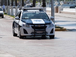 Chevrolet Police car in Cozumel, Mexico 2015. Creator: Unknown.