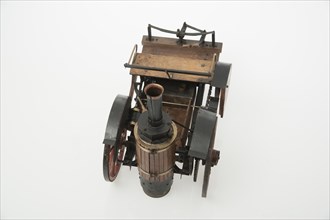 1868 Knight Steam carriage scale model. Creator: Unknown.