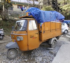 Piaggio Tuktuk with load in India 2017. Creator: Unknown.