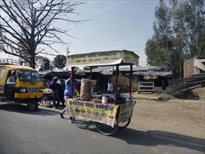 Mobile street food stall, Uttarakhand, India. Creator: Unknown.