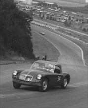 MG A, McCallum at Brands Hatch 24th September 1961. Creator: Unknown.