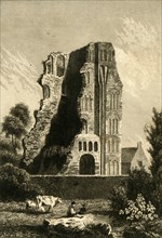 'Ruins of a monastery at Canterbury', c1842. Creator: Gaucherel.