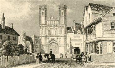 'St. Augustine's Gate, Canterbury. Kent', c1835. Creator: Unknown.