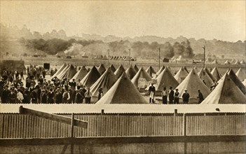 Internment camp for 'enemy aliens', Newbury, First World War, 1914-1918, (1933). Creator: Unknown.