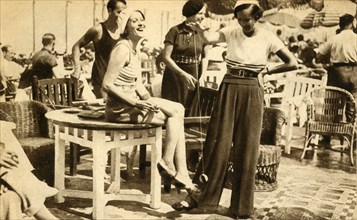 Women with yo-yos, 1932, (1933). Creator: Unknown.