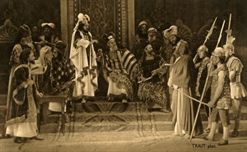 Jesus before the Sanhedrin, 1922. Creator: Henry Traut.