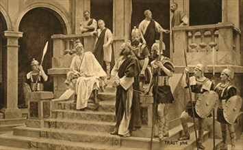 Jesus before Pilate, 1922.  Creator: Henry Traut.