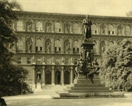 The Academy of Fine Arts and Schiller Monument, Vienna, Austria, c1935.  Creator: Unknown.