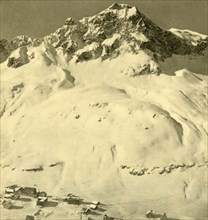 Zürs and the Hasenfluh peak, Vorarlberg, Austria, c1935.  Creator: Unknown.