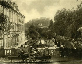 The Mirabell Palace and gardens, Salzburg, Austria, c1935.  Creator: Unknown.