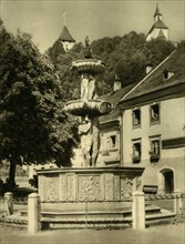 Fountain, Friesach, Austria, c1935. Creator: Unknown.