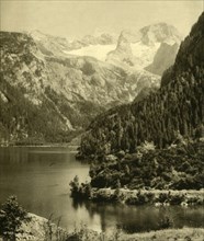 Vorderer Gosausee and the Dachstein Mountains, Upper Austria, c1935. Creator: Unknown.