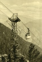 Cable car, Rax Mountains, Lower Austria, c1935.  Creator: Unknown.