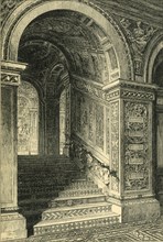 'West Staircase, Leading to the Ceramic Gallery', c1876, (1881).  Creators: John Watkins, John R.E. Watkins.