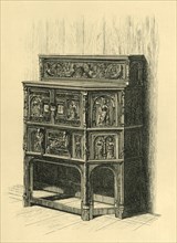 Oak cabinet, late 15th century, (1881). Creator: Frederick Albert Slocombe.
