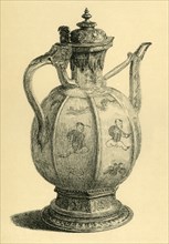 Porcelain pot, 16th century?, (1881). Creator: Z Pritchard.