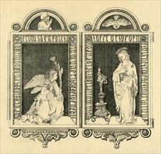 The Annunciation, diptych, mid 19th century, (1881).  Creator: J P Fraser.