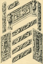 'Details of Staircase Decoration', c1870s, (1881). Creator: John Watkins.