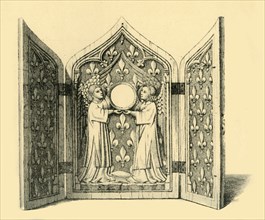 Ivory tryptich, 1470-1500, (1881). Creator: D Jones.