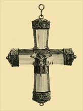 Crystal crucifix, c1550, (1881). Creator: Frederick Albert Slocombe.