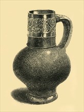 Stoneware jug, c1590?, (1881). Creator: F Brown.