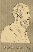 'Epicurus', (341-270 BC), 1830. Creator: Unknown.