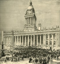 'The Town Hall: An Open-Air Band Performance', 1898. Creator: Unknown.
