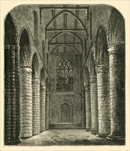 'Interior of the Abbey Nave, Looking West', 1898. Creator: Unknown.