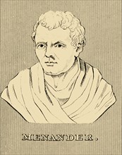 'Menander', (c342-290 BC), 1830. Creator: Unknown.