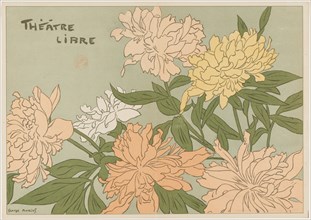 Myrane et "Les Chapons" (Program for Théâtre Libre), 1889. Creator: Georges Auriol (French, 1863-1938).