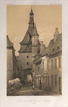 ...Pl. 42, Tour De LHorloge De St. Fargeau (Yonne), 1860. Creator: Victor Petit (French, 1817-1874).