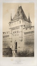 ...Pl. 80, Porte Notre-Dame à Sens daprès dancienNEs dessins (Yonne), 1860. Creator: Victor Petit (French, 1817-1874).