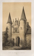 ...Pl. 96, Porte du Prieuré de Torteval (Calvados), 1860. Creator: Victor Petit (French, 1817-1874).