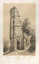 ...Pl.3, Tour du chateau de Montfort-lAmaury (Seine-et-Oise), 1860. Creator: Victor Petit (French, 1817-1874).