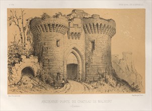 ...Pl.6, Ancienne Porte Du Chateau De Malmort (Correze), 1860. Creator: Victor Petit (French, 1817-1874).