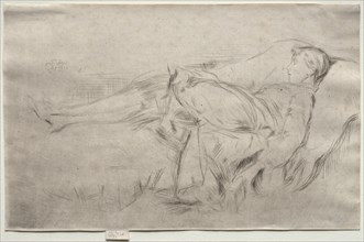 A Child on a Couch, No. 2. Creator: James McNeill Whistler (American, 1834-1903).