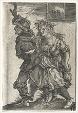 A Dancing Couple of Peasants. Creator: Jacob Binck (German, 1500-1569).