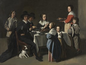 A Family Meal, c. 1645-55 or later. Creator: Le Nain family (French).