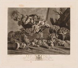 A Fruit Piece, 1776. Creator: Richard Earlom (British, 1743-1822).