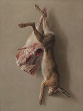 A Hare and a Leg of Lamb, 1742. Creator: Jean-Baptiste Oudry (French, 1686-1755).