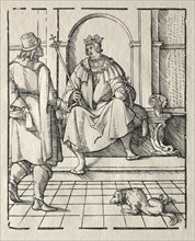 A king Enthroned . Creator: Peter Flötner (German, 1485-1546).