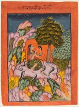 A page from a Ragamala series: Asavari Ragini, early 1700s. Creator: Unknown.