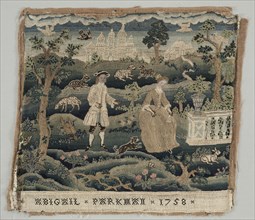 Abigail Parkman Embroidery, early 18th century. Creator: Unknown.
