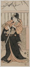 Actor Iwai Hanshiro IV as a Young Woman with a Sword, 1791. Creator: Katsukawa Shunei (Japanese, 1762-1819).